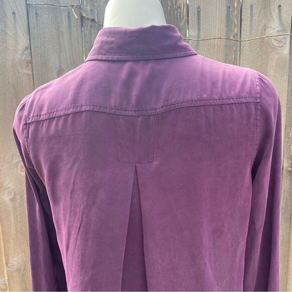 TRUE RELIGION purple silk button down size XS - Picture 10 of 12